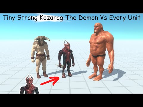 Tiny Strong Kozarog The Demon Vs Every Unit ARBS |Animal Revolt Battle Simulator