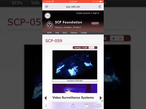 SCP 059 | Object Class: Keter | Radioactive Mineral SCP