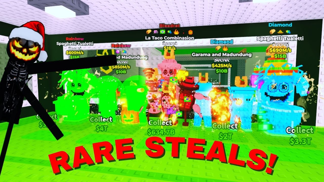 STEALING SUPER RARE ITEMS FROM THE PAST FEW DAYS! Steal a Brainrot ROBLOX!