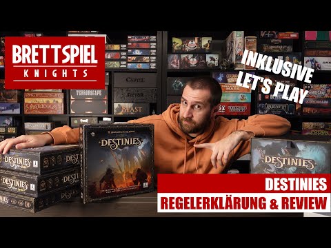 Destinies board game - Rules explanation and review including Let's Play