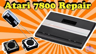 Atari 7800 Repair | Full Re-Cap and Switch Replacement