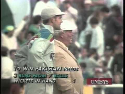 Moin Khan wins 1992 World Cup Semi Final