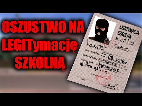 OSZUSTWO NA LEGITYMACJĘ SZKOLNĄ - Mistrz Photoshopa!