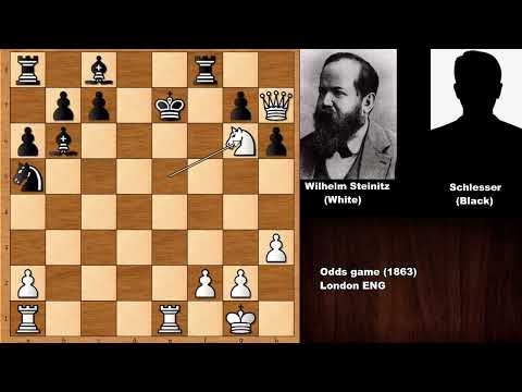Epic Forced Move: Wilhelm Steinitz vs Schlesser - London (1863)