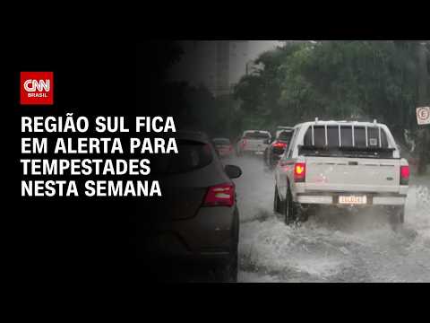 Sul fica em alerta para chuvas fortes nesta semana | CNN NOVO DIA