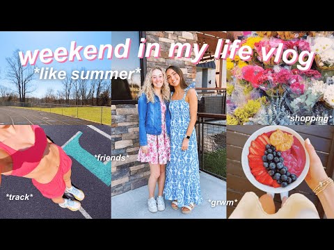 weekend in my life vlog *pretending it's summer* 🌞🫐