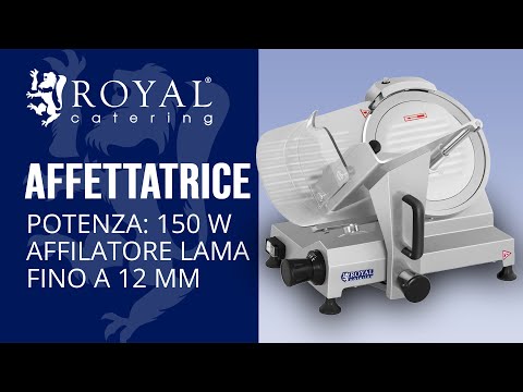 Video - Affettatrice - 250 mm - fino a 12 mm - 150 W