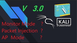 TP-LINK WN722N V 3.O/V2.0  [ kali ] enable AP mode + monitor mode + Packet injection