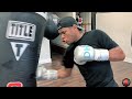 WOW! WATCH DEVIN HANEY THROW RIB BREAKING PUNCHES ON HEAVY BAG DURING BOXING WORKOUT