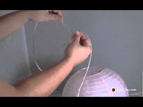 How to hang paper lanterns