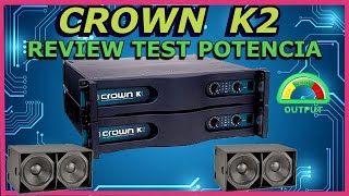 Video thumbnail for AMPLIFICADOR  CROWN K2 ,💥 REVIEW, TEST DE POTENCIA 🔊🎵🧿💥 by MOISES SHENTE - AUDIO PROFESIONAL