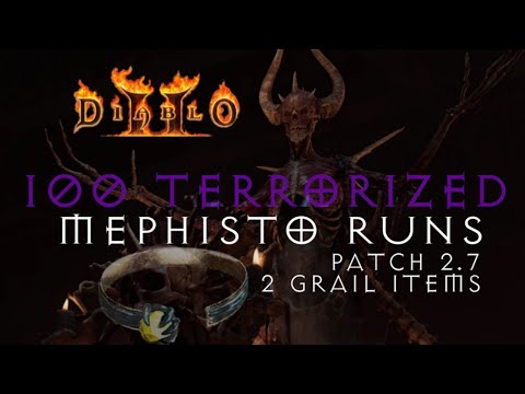 100 Terrorized Mephisto runs - 678MF - Blizzard Sorceress - D2R Patch 2.7