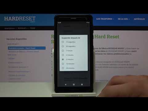 Cómo cambiar el tiempo de pantalla en RUGGEAR RG655 - bloqueo automático