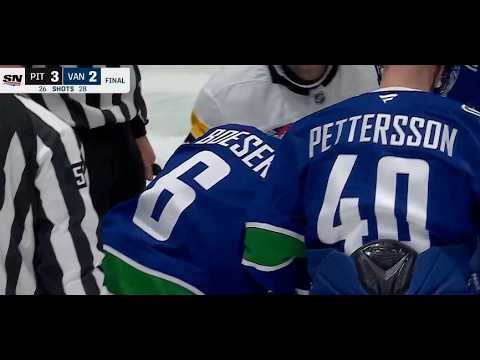 Boeser Takes Dirty Hit