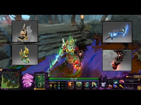 Dota 2 Wraith King Mix Set Immortal Blistering Shade/Winterblight/Wraith Spin Kinetic Gem
