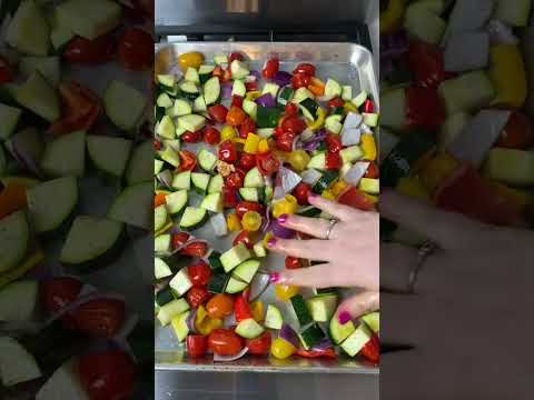 Israeli Couscous Salad with Roasted Vegetables #vegetarian #mediterraneanrecipe #mediterranean