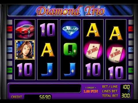 Diamond Trio Slot  Big Wins from 10 Bonus Games! 💎👍