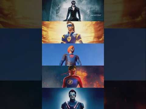 krrish vs flying jatt vs super singh vs minnal murali vs chitti #shorts #youtubeshorts #ytshorts