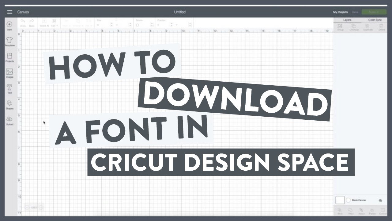 How To Download a Font To Cricut Design Space
