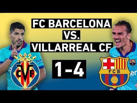 Villarreal vs Barcelona (1-4)😃_Griezman,  suárez,  A.fati  all goals and Extended Highlights 2020