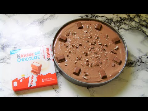 How To Make A No Bake Kinder Chocolate Cheesecake