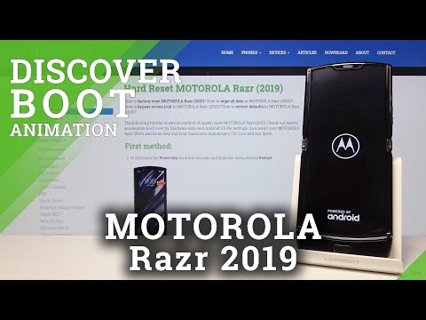 Boot Animation in Motorola Razr 2019