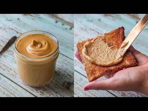 Peanut Butter Recipe - Without Oil - Homemade Peanut Butter - In a mixer