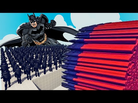 100x BATMAN + 1x GIANT vs 3 EVERY GOD - Totally Accurate Battle Simulator TABS