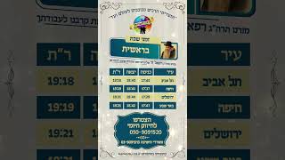 זמני שבת פרשת בראשית (הרב רפאל זר) - התמונה מוצגת ישירות מתוך אתר האינטרנט יוטיוב. זכויות היוצרים בתמונה שייכות ליוצרה. קישור קרדיט למקור התוכן נמצא בתוך דף הסרטון