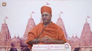 Swami HaripraakashDasji (Muli) Blessings  - Shree Swaminarayan Nutan Mandir mahotsav, Anjar