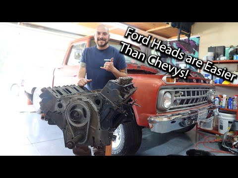1965 Ford F100 FE 352 Head Install