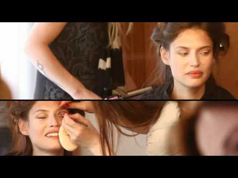 Bianca Balti si trucca in preparazione dello Spot TIM (Making of)