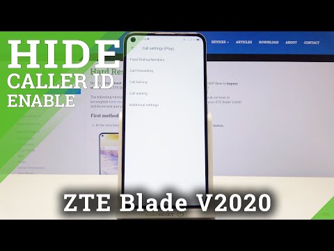 How to Hide Number in ZTE Blade v2020 – Make Number Private