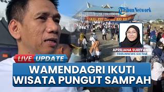 Wamendagri Akhmad Wiyagus Ikuti Wisata Pungut Sampah di Anjungan Teluk Kendari, Ada 3.000 Peserta