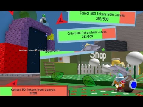 Quickest Way to Collect Tokens from Leaves | Roblox Bee Swarm Simulator