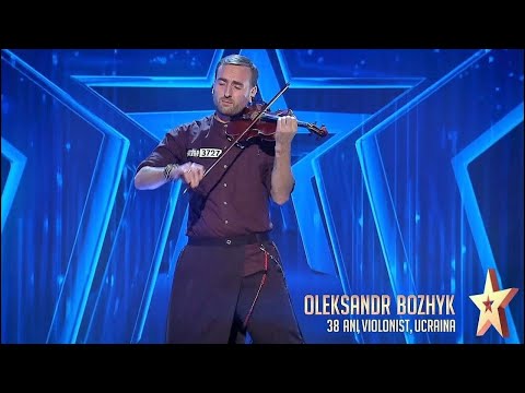 Românii au talent! OLEKSANDR Bozhyk | VIOLONISTUL nebun! 4K Video (Ultra HD)