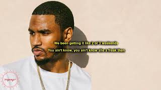 Trey Songz - Girlfriend Can Come Too (Lyrics)