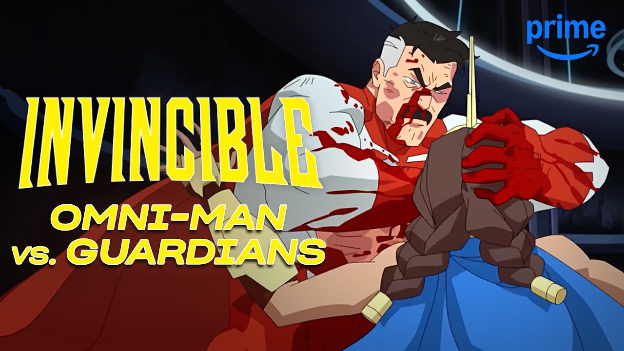 Omni-Man vs. The Guardians of the Globe | Invincible | Clip | Prime Video