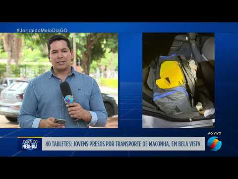 Jovens presos transportando maconha em Bela Vista de Goiás