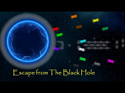 marble race : Escape from The Black Hole  - Survival Marble Race In Algodoo