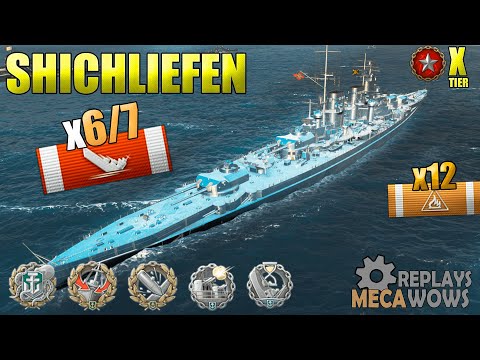 AWESOME Schlieffen in Ranked Battle 6 Of 7 Kills | World of Warships