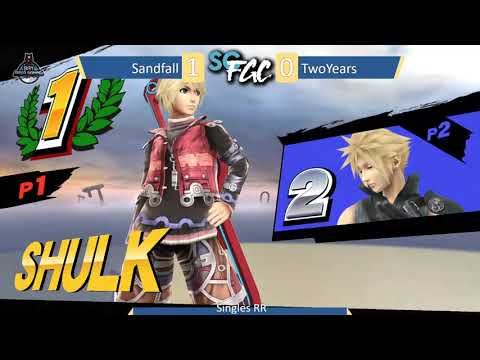 Sm4sh - Singles: Sandfall (Shulk) vs. TwoYears (Cloud) - Pacific Showdown #27