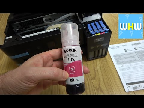 How To REFILL an EPSON EcoTank ET-2850 PRINTER