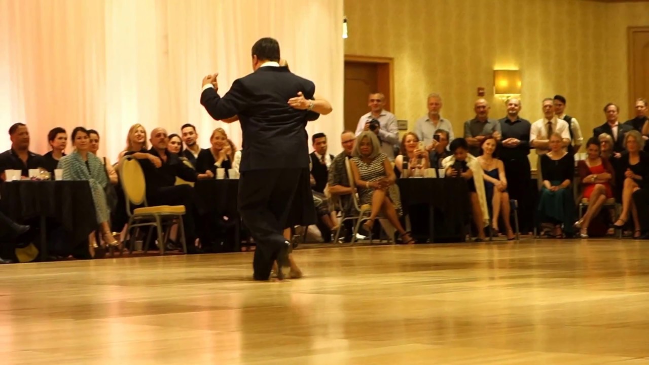 Nelida "Nely" Fernando and Hernan Alvarez Prieto dancing a milonga at 2017 CMTF