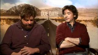 Due Date Interview with Zach Galifianakis and Robert Downey Jr.
