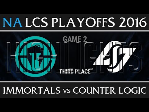 IMT vs CLG G2 Highlights, NA LCS 3rd Place Playoffs Summer 2016, Immortals vs CLG Game 2