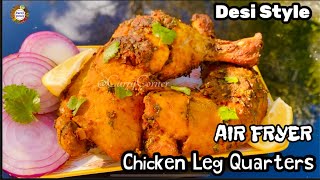 Chicken Leg Quarters in Air Fryer | Indian Style Crispy & Juicy Air Fried Chicken ⁠@CurryCorner