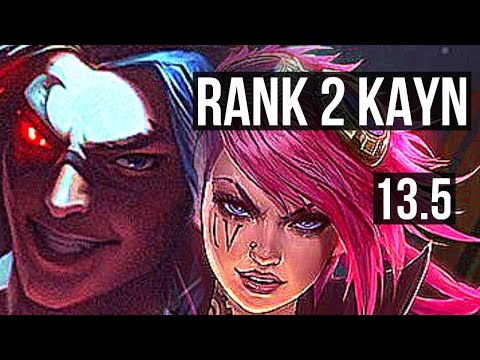 KAYN vs VI (JNG) | Rank 2 Kayn, 5/1/6, Rank 18 | KR Challenger | 13.5