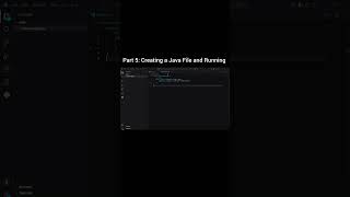 Create & Run Your First Java File in VS Code | Part 5 #Java #VSCode #Shorts