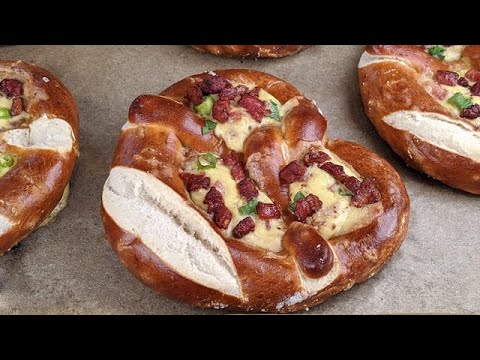 Tout le monde en parle en ville ! Bretzel flammekueche ! Fait en 5 min !